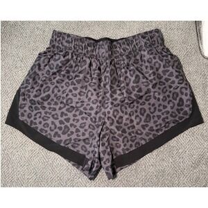 Athletic Works Women Leopard Print Running Shorts Size S